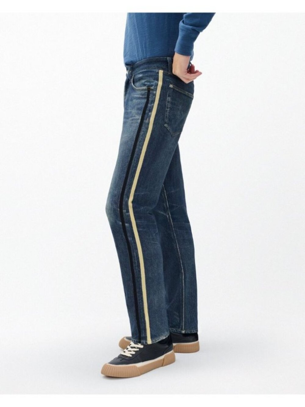 Rag & Bone Men 33 Miramar Fit 4 Sport Stripe Track Pants Cotton Stretch Terry